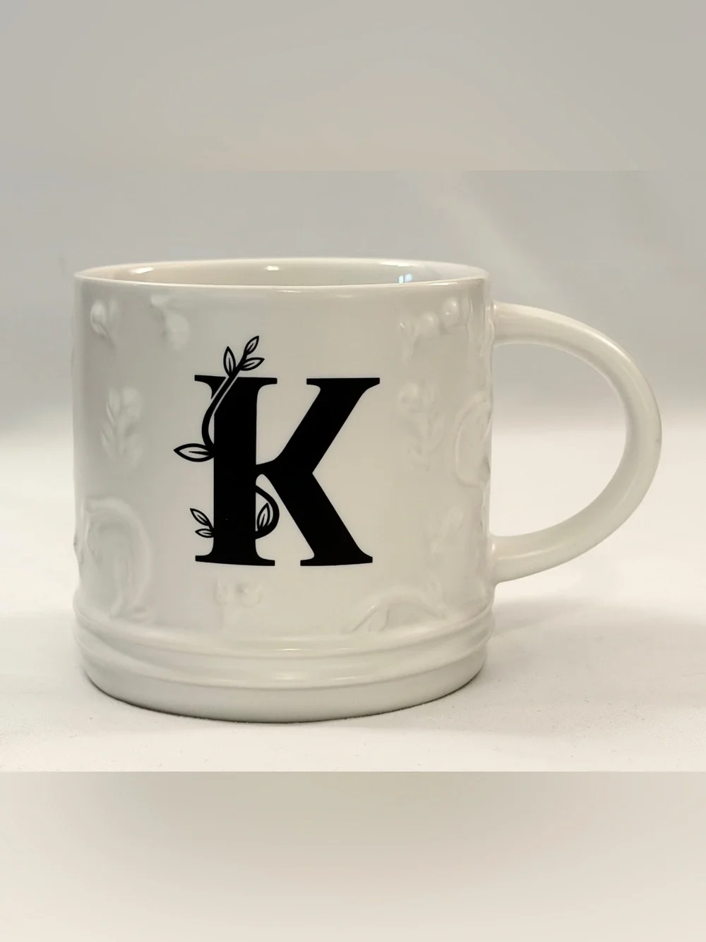 NWT~ Ceramic Monogram Mug
